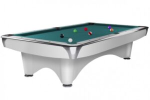 Billardtisch "Dynamic III", glänzend-weiß , Pool 8 & 9 ft